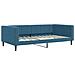 Divano Letto Con Materasso Blu 100x200 Cm In Velluto - Foto miniatura 2