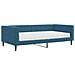 Divano Letto Con Materasso Blu 100x200 Cm In Velluto - Foto miniatura 1