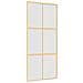 Porta Scorrevole Dorata 90x205 Vetro Smerigliato Esg Alluminio - Foto miniatura 2