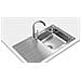 Lavello A Una Vasca Teka Universe 50 T-xp 1c 1e Acciaio - Foto miniatura 1