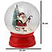Ampolla Natalizia Palla con Effetto Neve e Babbo Natale 20x25cm Decorazione LED - Foto miniatura 3