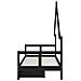 Giroletto Bambini con Cassetti Nero 80x200cm Massello di Pino - Foto miniatura 3