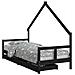 Giroletto Bambini con Cassetti Nero 80x200cm Massello di Pino - Foto miniatura 1