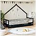 Giroletto Bambini con Cassetti Nero 80x200cm Massello di Pino - Foto miniatura 4