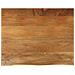 Piano Tavolo Bordi Vivi 100x80x2,5 Cm Legno Massello Di Mango - Foto miniatura 1