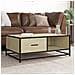 Tavolino Rovere Sonoma 90x57x35 Cm Legno Multistrato E Metallo - Foto miniatura 1