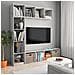 Lusso Casadino -  Set Mobili Libreria/porta Tv 3 Pz Grigio Cemento 180x30x180 Cm - Foto miniatura 6
