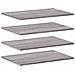 Lusso Casadino -  Mensole Parete 4pz Grigio Sonoma 60x40x1,5 Cm Legno Multistrato - Foto miniatura 1