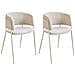 Set Di 2 Sedie Da Pranzo Springer Ciniglia Beige Chiaro - Foto miniatura 2