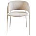 Set Di 2 Sedie Da Pranzo Springer Ciniglia Beige Chiaro - Foto miniatura 3