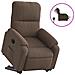 Poltrona Alzapersona Reclinabile Elettrica Marrone Microfibra - Foto miniatura 1