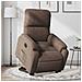 Poltrona Alzapersona Reclinabile Elettrica Marrone Microfibra - Foto miniatura 2