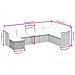 Set Divani da Giardino con Cuscini 8 pz Nero in Polyrattan - Foto miniatura 4