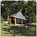 Tenda Familiare Tipi Grigia e Arancione per 6 Persone Impermeabile - Foto miniatura 2