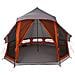 Tenda Familiare Tipi Grigia e Arancione per 6 Persone Impermeabile - Foto miniatura 4