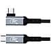 Cavo Dati Usb4 240w Ad Angolo Retto: Ricarica Rapida, Trasferimento Dati 40gbps, Supporto 8k 0,5 Metri - Foto miniatura 2