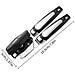 Apribottiglie In Acciaio Inossidabile Rorzato 3 In 1: Apriscatole, Apribottiglie E Leva-tappi Black - Foto miniatura 2