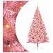 Albero di Natale artificiale con luci integrate Rosa 210 cm PVC - Foto miniatura 1