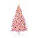 Albero di Natale artificiale con luci integrate Rosa 210 cm PVC - Foto miniatura 3