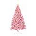Albero di Natale artificiale con luci integrate Rosa 210 cm PVC - Foto miniatura 4