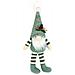 Statuetta Di Gnomo Natalizio - Ornamento Festivo Di Natale In Maglia Verde Con Gambe Lunghe In Stile Rudolph - Foto miniatura 1