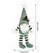 Statuetta Di Gnomo Natalizio - Ornamento Festivo Di Natale In Maglia Verde Con Gambe Lunghe In Stile Rudolph - Foto miniatura 5