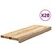 Gradini 20 pz 70x25x2 cm in Rovere Massello Non Trattato - Foto miniatura 1