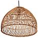 Lampada Da Soffitto In Rattan Marrone D50x32h Cm - Foto miniatura 4