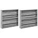 Scaffale per riviste 2 pcs Grigio Sonoma 80 x 12 x 70 cm - Foto miniatura 1