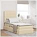 Letto con contenitore e LED Crema 90 x 190 cm Poliestere - Foto miniatura 2