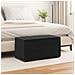 Pouf Nero 81 x 41 x 40 cm Velluto e Legno Ingegnerizzato - Foto miniatura 2