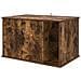 Casa per Gatti Rovere fumé 85 x 55 x 50 cm Legno multistrato - Foto miniatura 1