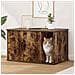 Casa per Gatti Rovere fumé 85 x 55 x 50 cm Legno multistrato - Foto miniatura 2