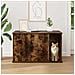 Casa per Gatti Rovere fumé 85 x 55 x 50 cm Legno multistrato - Foto miniatura 4
