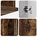 Casa per Gatti Rovere fumé 85 x 55 x 50 cm Legno multistrato - Foto miniatura 9