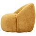 Poltrona Ginevra In Compensato E Tessuto Senape 81x78x64 Cm, Seduta H 40 Cm - Foto miniatura 3