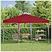 Tenda per feste a pop-up 288 x 288 x 245 cm Borgogna - Foto miniatura 3