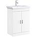 Mobiletto da Bagno Sotto Lavabo Bianco 56 x 37,5 x 81 cm - Foto miniatura 2