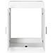 Mobiletto da Bagno Sotto Lavabo Bianco 56 x 37,5 x 81 cm - Foto miniatura 3
