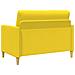 Divano con Storage Giallo Chiaro 122 x 78 x 87 cm Poliestere - Foto miniatura 5