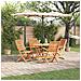Set da Pranzo per Giardino 5 pcs Marrone - Foto miniatura 2