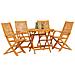 Set da Pranzo per Giardino 5 pcs Marrone - Foto miniatura 3