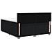 Letto box spring con materasso Nero 160 x 200 cm Tessuto - Foto miniatura 5