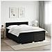 Letto box spring con materasso Nero 160 x 200 cm Tessuto - Foto miniatura 6