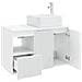 Set di mobili per il bagno 2 pz Bianco Legno ingegnerizzato - Foto miniatura 6