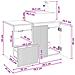 Set di mobili per il bagno 2 pz Bianco Legno ingegnerizzato - Foto miniatura 7