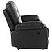 Divano Reclinabile A 2 Posti In Pelle Sintetica Nera Bergen - Foto miniatura 21