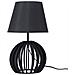 Lampada Da Tavolo In Legno Nero Samo - Foto miniatura 1