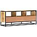 Mobile Porta Tv 120x30x45 Cm In Legno Massello Di Mango - Foto miniatura 10