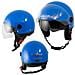 Casco Jet Scooter Moto Omologato Ece 22 Doppia Visiera Parasole Blu Xl - Foto miniatura 1